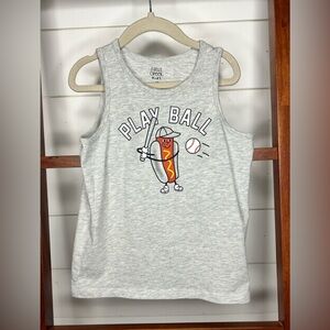 Gray ‘Play Ball’ Hotdog Baseball Tank Top